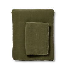 Load image into Gallery viewer, Bailey Olive Stonewash Coverlet Set  | Madras Link
