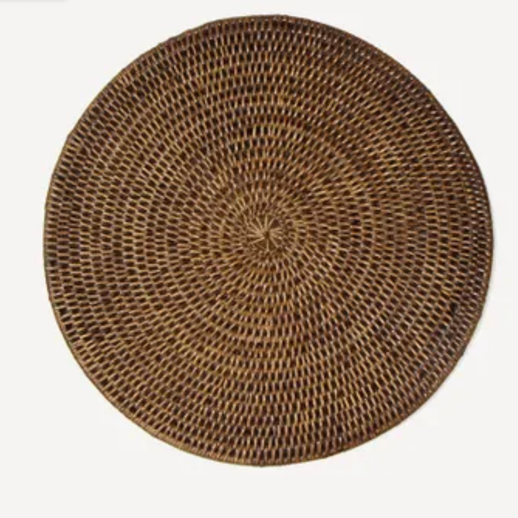 COCO ROUND PLACEMAT BROWN