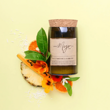 Load image into Gallery viewer, Sweet Tangerine + Island Fruits |MOJO Wine Bottle Candle
