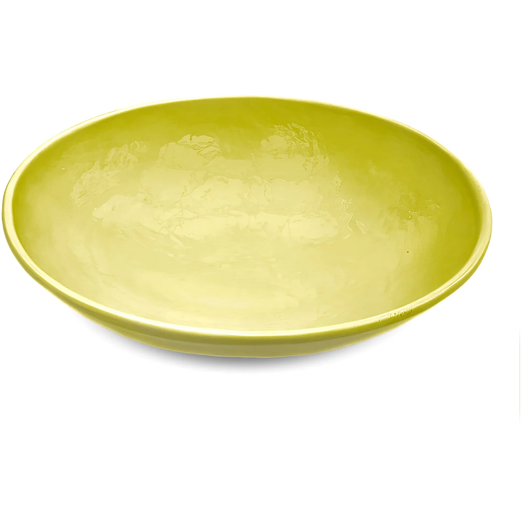Oval Sharing Bowl | Chartereuse - Batch Ceramics