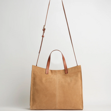 Load image into Gallery viewer, juju and co, Avery bag in camel suede at unearthed homewares

