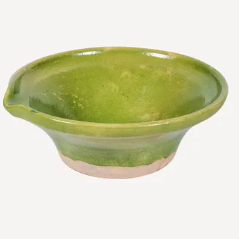Provencal bowl in Pear Green at unearthed Homewares
