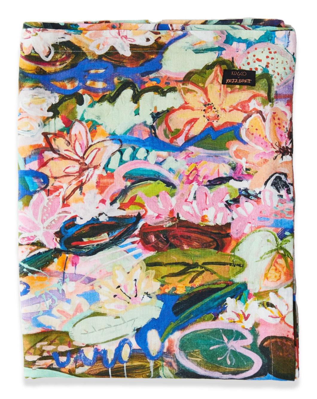 Waterlily Waterway Linen Tablecloth| Kip + Co X Kezz Brett