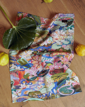 Load image into Gallery viewer, Waterlily Waterway Linen Tea Towel | Kip + Co X Kezz Brett
