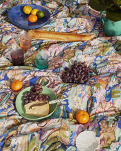 Load image into Gallery viewer, Waterlily Waterway Round Linen Tablecloth | Kip + Co X Kezz Brett
