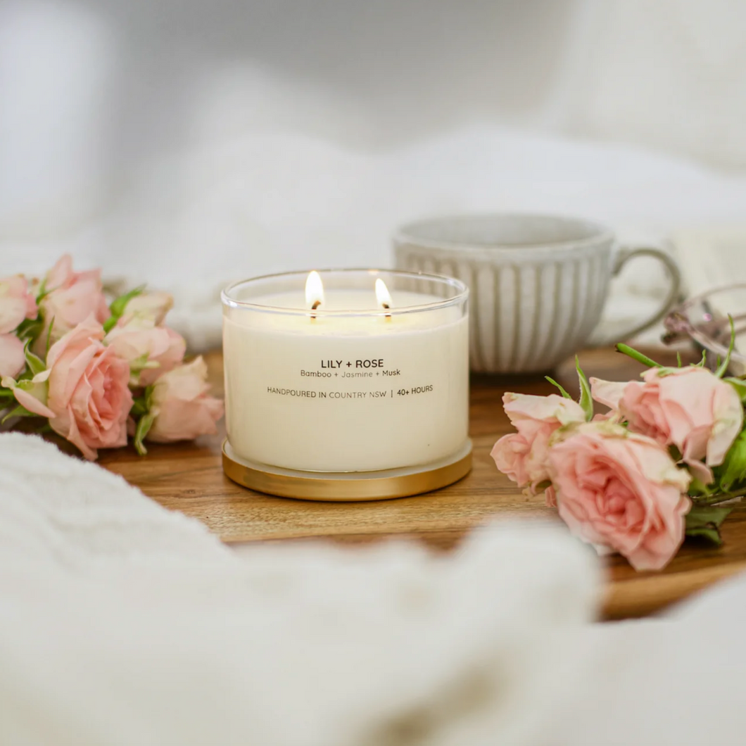 Lily + Rose Soy Candle | MEERABOO candle