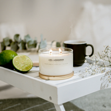 Load image into Gallery viewer, Lime + Lemongrass Soy Candle | MEERABOO candle
