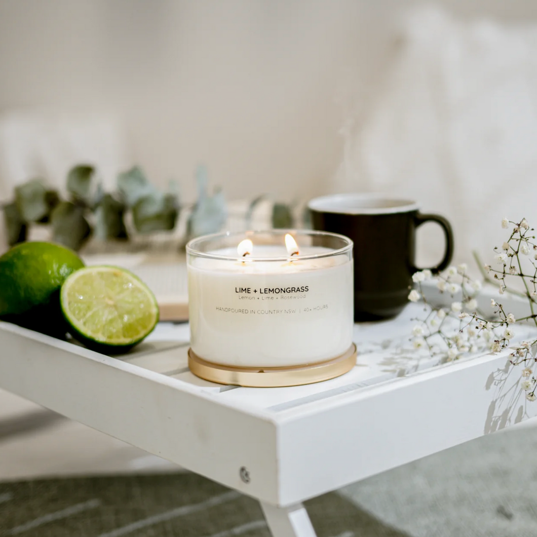 Lime + Lemongrass Soy Candle | MEERABOO candle