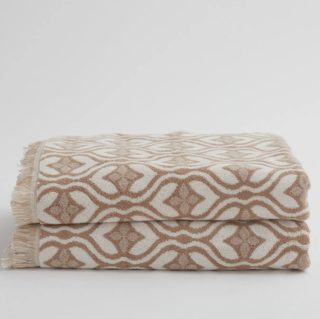 Mosaic Hand Towel | Stone