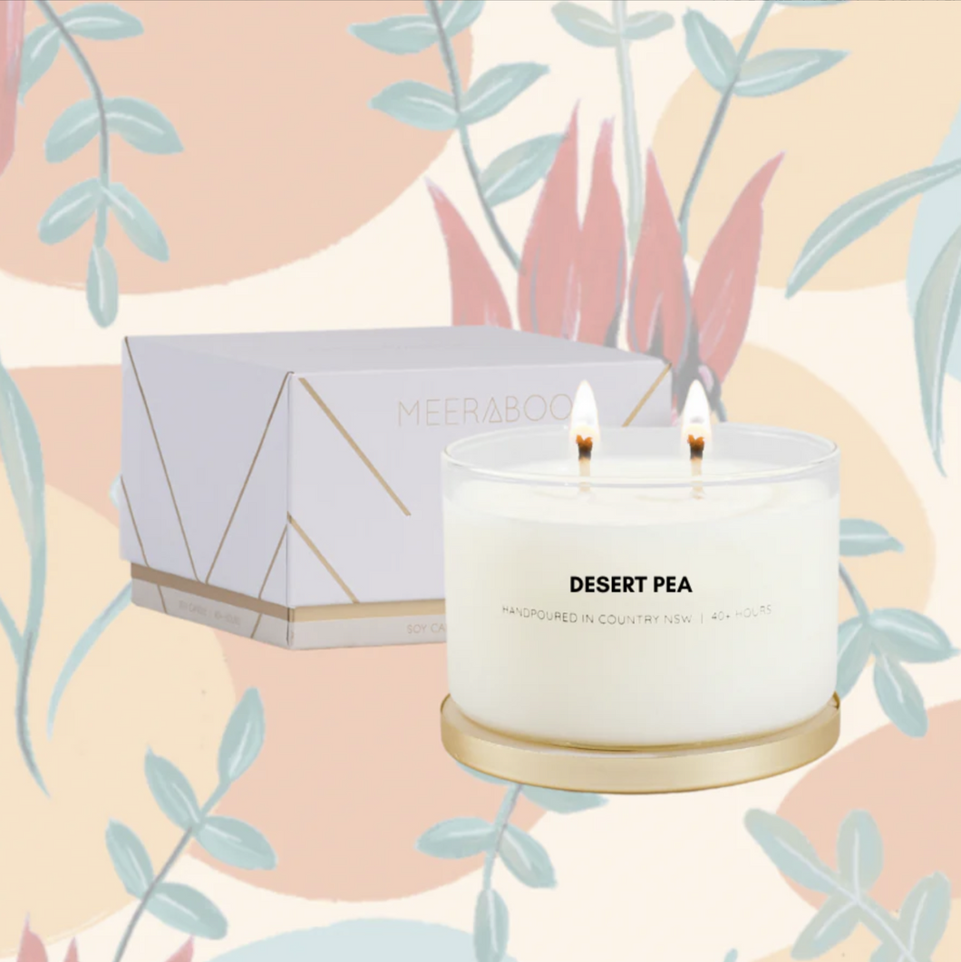 Desert Pea  Soy Candle. | MEERABOO