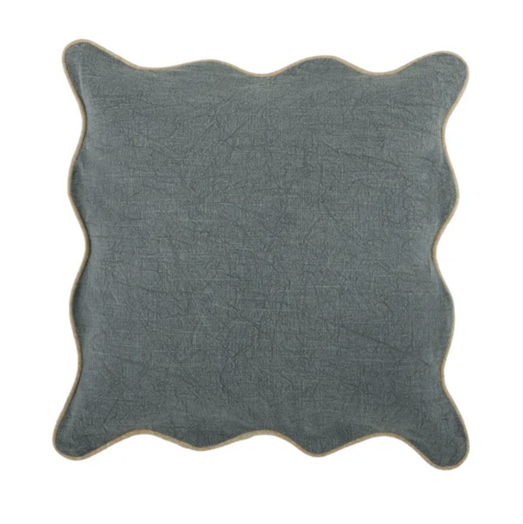 Scallop Cushion | Denim