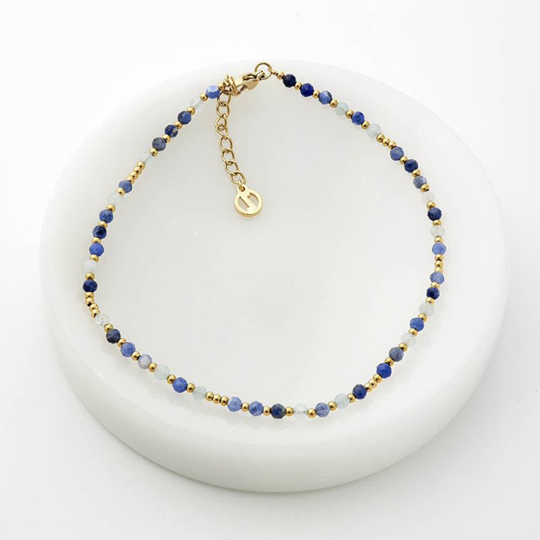 Eden Anklet - Navy | Zafino