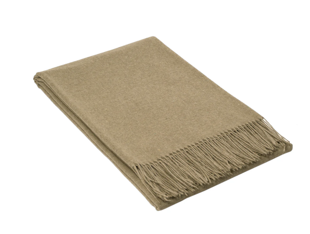 Paddington Merino Wool Throw | Camel