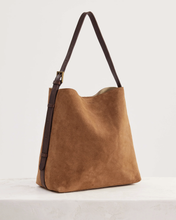 Load image into Gallery viewer, Suede Cabas Tote | Camel || Juju &amp; Co
