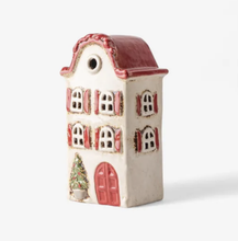 Load image into Gallery viewer, Tea Light Villa with Red Shutters
