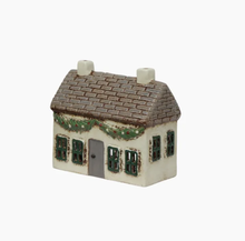 Load image into Gallery viewer, Tea Light Cottage with Christmas Swag
