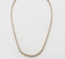 Load image into Gallery viewer, Dani Tennis Necklace | Gold || Zafino
