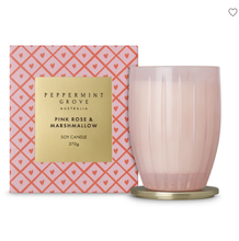 Load image into Gallery viewer, Pink Rose &amp; Marshmallow Soy Candle | 370g
