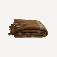 Load image into Gallery viewer, Plaid Brown Throw || French Country Collections
