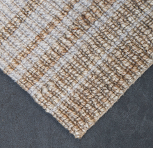 Load image into Gallery viewer, Lewis Self Stripe Wool + Jute Rug
