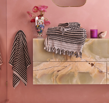Load image into Gallery viewer, Pebble Hand Towel | Black and White || Kip and Co
