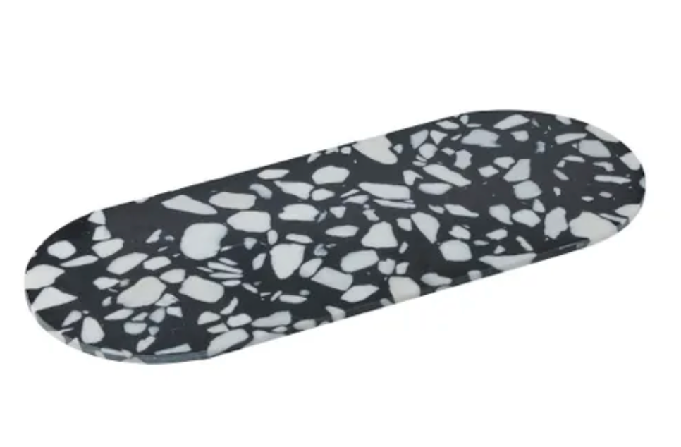 Hide Terrazzo Board | Black and White