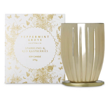 Load image into Gallery viewer, Sparkling &amp; Red Raspberries Soy Candle
