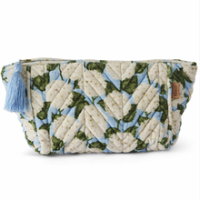 Load image into Gallery viewer, Hydrangea Blue Velvet Toiletry Bag
