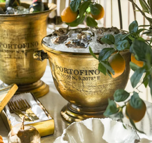Load image into Gallery viewer, Portofino Gold Champagne Bucket | Tall
