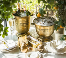 Load image into Gallery viewer, Portofino Gold Champagne Bucket | Tall
