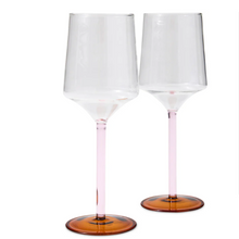 Load image into Gallery viewer, Marshmallow and Marmalade Vino Glass | Set of 2
