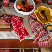 Load image into Gallery viewer, Stela Check Tea Towel | Pansy
