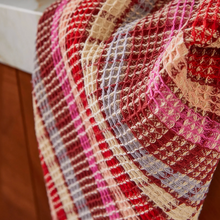 Load image into Gallery viewer, Stela Check Tea Towel | Pansy
