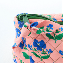 Load image into Gallery viewer, Kip &amp; Co X Anna Spiro | Summer Rose  Quilted Cotton Toiletry Purse
