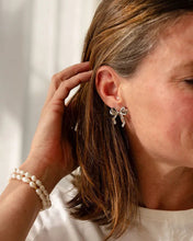 Load image into Gallery viewer, Juju Bow Stud Earrings | Silver
