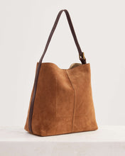 Load image into Gallery viewer, Suede Cabas Tote | Camel || Juju &amp; Co
