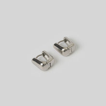 Load image into Gallery viewer, Tess Silver Hoop Earrings
