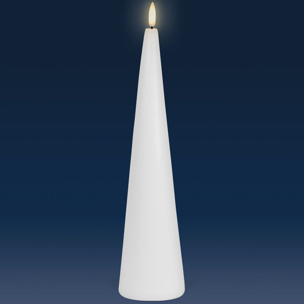 NEW! Flameless Candle | Nordic White | Cone - Large