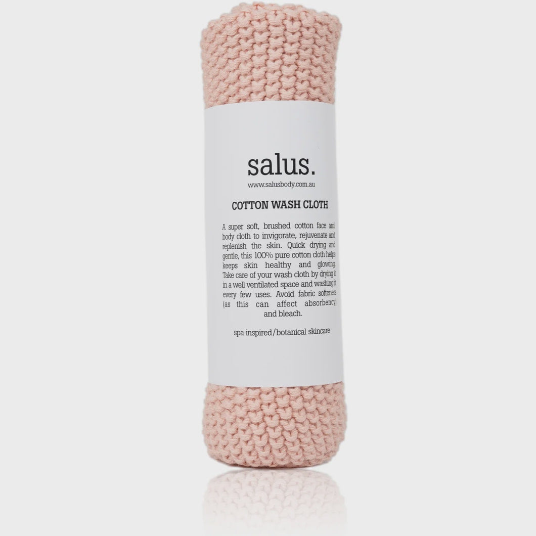 Cotton Wash Cloth - Pink | SALUS