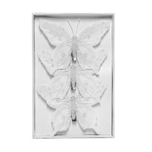 Load image into Gallery viewer, Classic White Pearl Butterfly Tree Decor | Set 3
