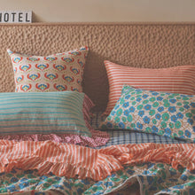 Load image into Gallery viewer, Gidget Stripe Full Ruffle Pillowcase Set
