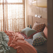 Load image into Gallery viewer, Gidget Stripe Full Ruffle Pillowcase Set
