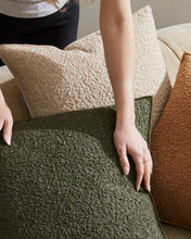 Load image into Gallery viewer, Alberto Boucle Cushion | Olive
