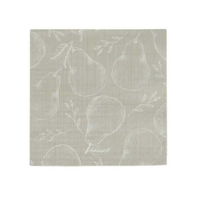 Pear Napkins - natural linen colour