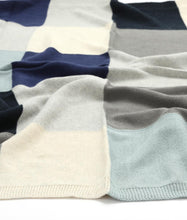 Load image into Gallery viewer, Patchwork Baby Blanket - Blue
