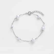 Load image into Gallery viewer, Luna Pearl Bracelet | Silver
