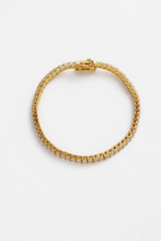 Load image into Gallery viewer, Dani Tennis Bracelet | Gold - Large || Zafino
