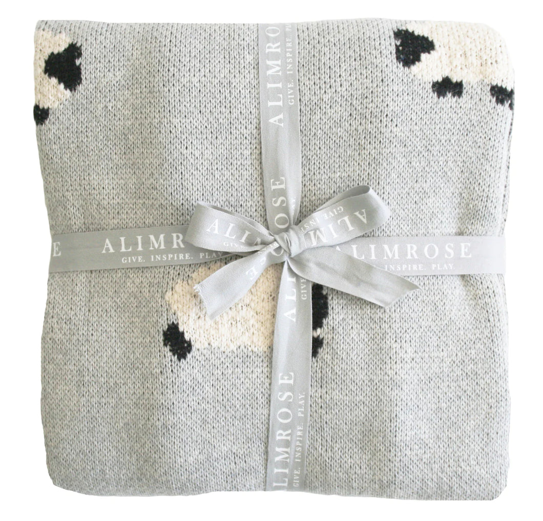 Baa Baa Baby Blanket Grey | Alimrose