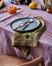 Load image into Gallery viewer, Autumn Fruits Embroidered linen Napkins Set 4 || Kip &amp; Co
