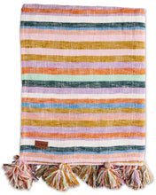 Load image into Gallery viewer, Azure Stripe Woven Throw || Kip n Co
